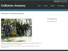 Tablet Screenshot of calistonarmory.com